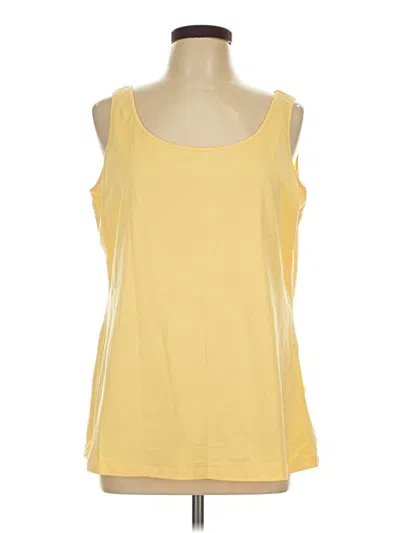 Pre-owned Doncaster Collection Sleeveless T-shirt In Yellow
