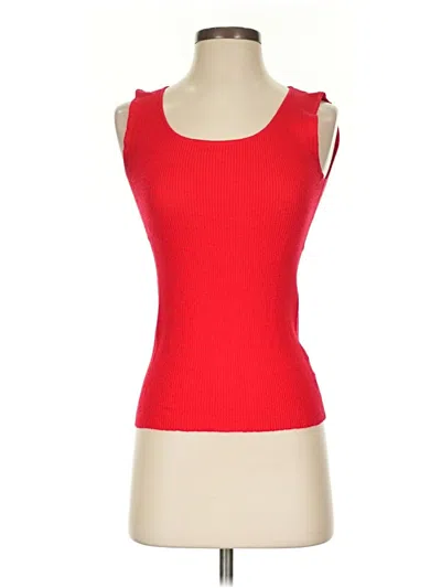 Pre-owned Doncaster Collection Sweater Vest In Red