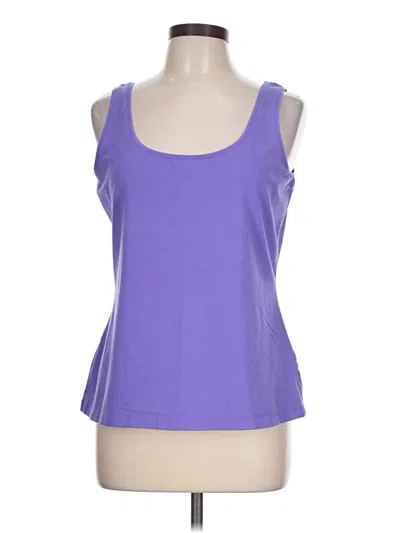 Pre-owned Doncaster Collection Tank Top Purple Strapless Neckline Tops