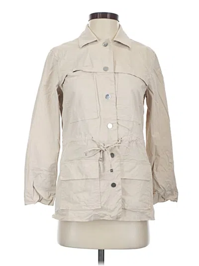 Pre-owned Doncaster Collection Trenchcoat In Ivory