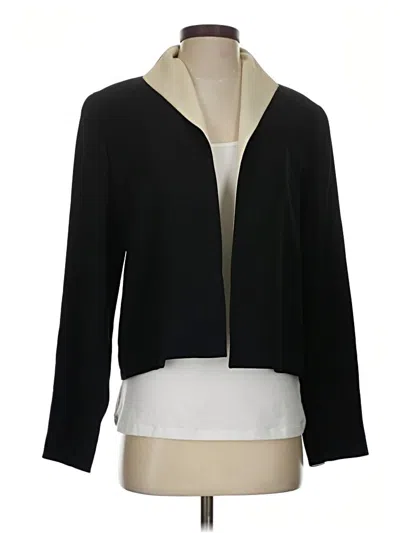 Pre-owned Doncaster Collection Wool Blazer Jacket In Black