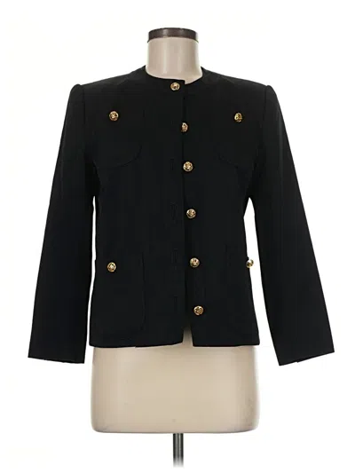 Pre-owned Doncaster Collection Wool Blazer Jacket In Black