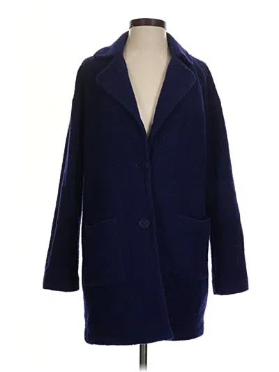 Pre-owned Doncaster Collection Wool Coat In Blue