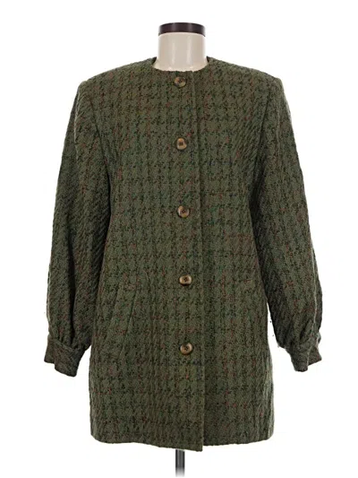 Pre-owned Doncaster Collection Wool Coat In Green