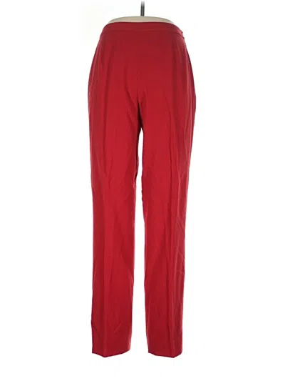 Pre-owned Doncaster Collection Wool Pants In Red