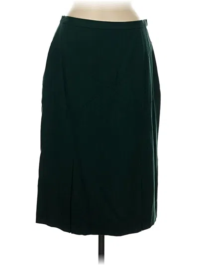 Doncaster Collection Wool Skirt In Green