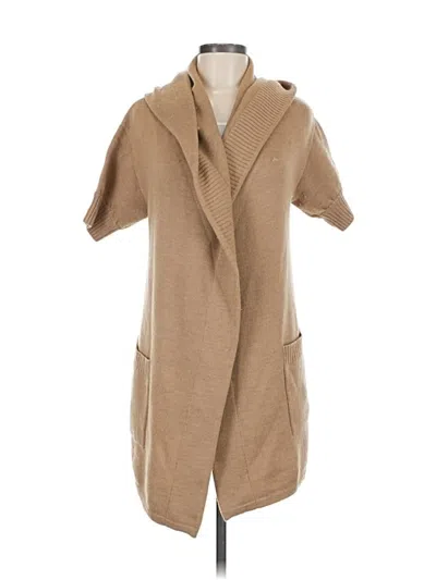 Pre-owned Doncaster Sport Wool Cardigan Sweater In Brown