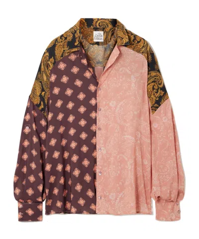 Donde Esteban Estrellitas Printed Crepe Shirt In Multi
