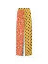 Donde Esteban Colour-block Printed Trousers In Multi