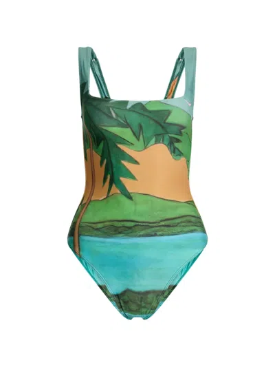 Donde Esteban Donde Magdalena Swimsuit In Green