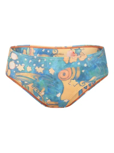 Donde Esteban El Beso Floral Bikini Bottom In Multi