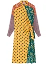 Donde Esteban Estrellitas Midi Dress In Yellow