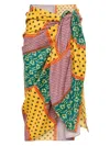 Donde Esteban Estrellitas Patchwork Printed Cotton And Silk-blend Pareo In Gelb