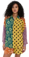Donde Esteban Estrellitas Printed Crepe Shirt