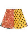 Donde Esteban Estrellitas Printed Satin Shorts In Multi