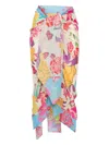 Donde Esteban Floral-print Pareo Skirt In Multi