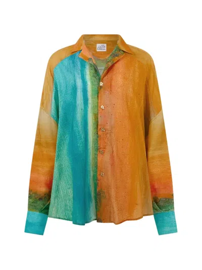 Donde Esteban Formentera Cotton-voile Shirt In Multi