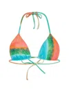 Donde Esteban Formentera Triangle Bikini Top In Multi
