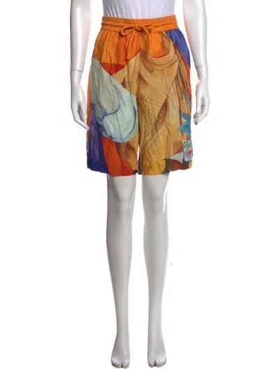 Pre-owned Donde Esteban Graphic Print Knee-length Shorts W/ Tags In Multicolor