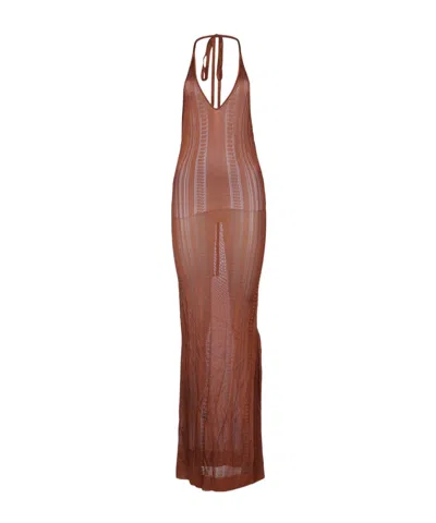 Donde Esteban Guayabera Midi Dress In Animal Print