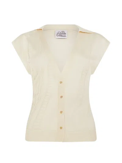 Donde Esteban Guayabera Pointelle-knit Shirt In Brown