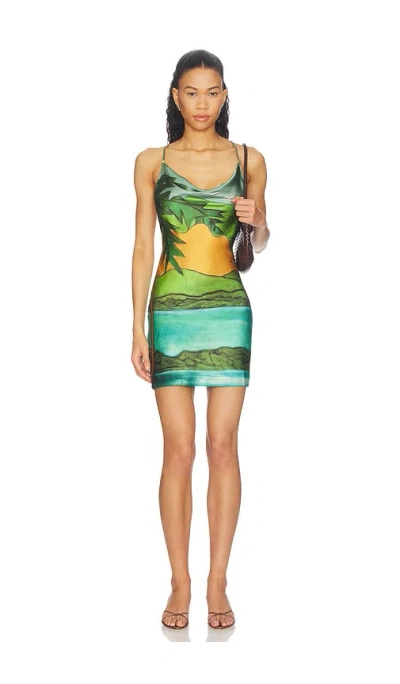 Donde Esteban Magdalena Silk Mini Dress