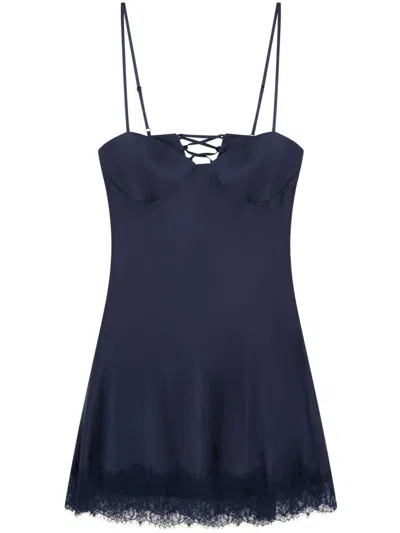 Donde Esteban Midnight Minidress In Blue