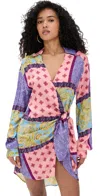 Donde Esteban Panelled Wrap Mini Dress