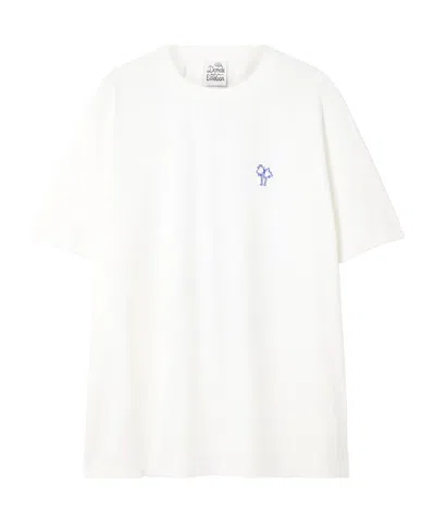 Donde Esteban Baila La Vida Printed Cotton-jersey T-shirt In White