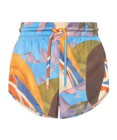 Donde Esteban Printed Shorts In Multi
