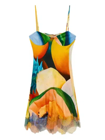 Donde Esteban Salpicon Dress In Multi