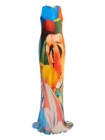 Donde Esteban Salpicon Maxi Dress In Multi