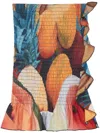 Donde Esteban Salpicon Mini Skirt In Orange
