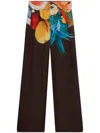 Donde Esteban Salpicon Wide-leg Trousers In Brown