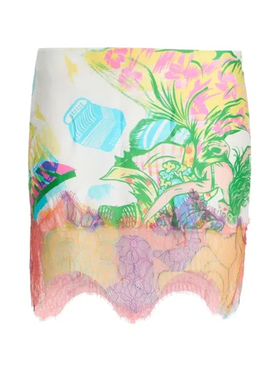 Donde Esteban Sonido Bestial Mini Skirt In Multi
