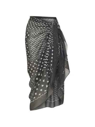 Donde Esteban Stars Waves Pareo In Gray