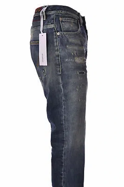 Pre-owned Dondup - Jeans-pants-slim Fit - Man - Denim - 2483302c181656 In Blue