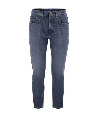 Dondup 5-pocket Carrot Fit Jeans Trousers In Blue