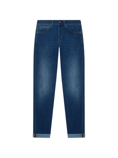 DONDUP 5 POCKETS STRETCH SKINNY "GEORGE" COOLMAX JEANS,UP232.DS0389U.MD5 800 BLUE