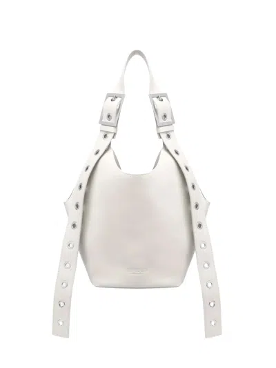 Dondup Alabaster White Small Hobo Bag