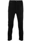 Dondup Low-rise Slim-fit Jeans In Black