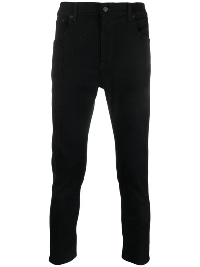Dondup Alex Super Skinny Jeans In Stretch Denim In Black