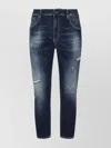 Dondup Alex Skinny Distressed Jeans In Blue