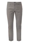 DONDUP DONDUP ALFREDO - SLIM-FIT COTTON TROUSERS