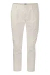 DONDUP DONDUP ALFREDO - SLIM-FIT COTTON TROUSERS