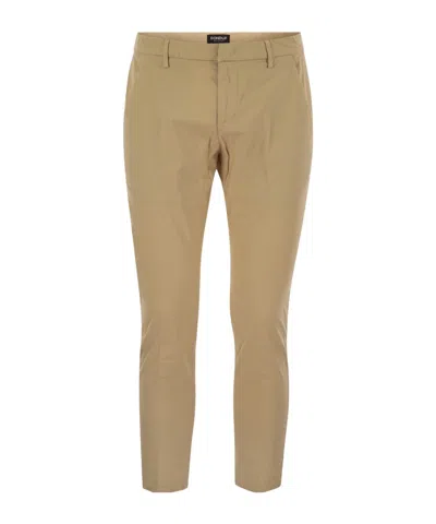 DONDUP ALFREDO - SLIM-FIT COTTON TROUSERS