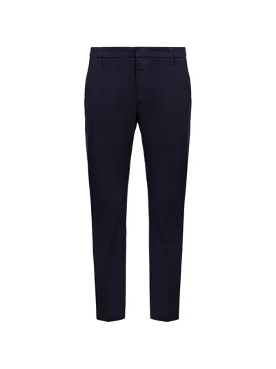 Dondup Alfredo Pressed-crease Slim-fit Trousers In Blue