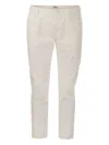 Dondup Man Pants Light Grey Size 35 Cotton, Elastane In White