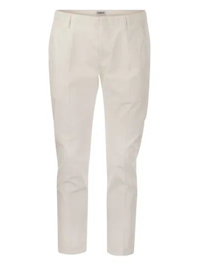 Dondup Alfredo Welt-pockets Trousers In Neutral