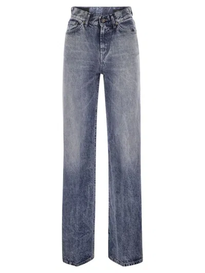 Dondup Amber - Wide-leg Jeans In Blue